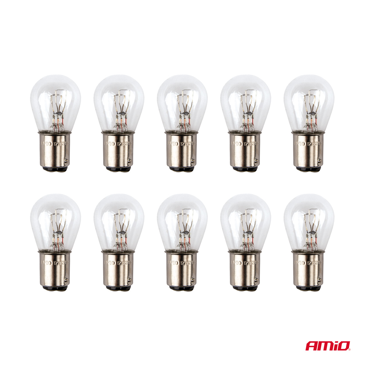 Żarówki halogenowe P21/4W 12 V BAZ15d 10 szt. — ujęcie 3