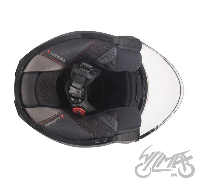 Kask LS2 OF603 infinity II special white blue red — ujęcie 5