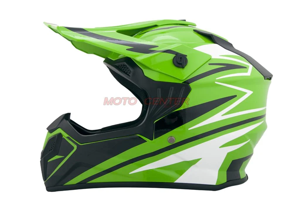 Kask crossowy BLEXX Dziecięcy MD-911 Junior zielony/czarny S Homologacja ECE — ujęcie 2