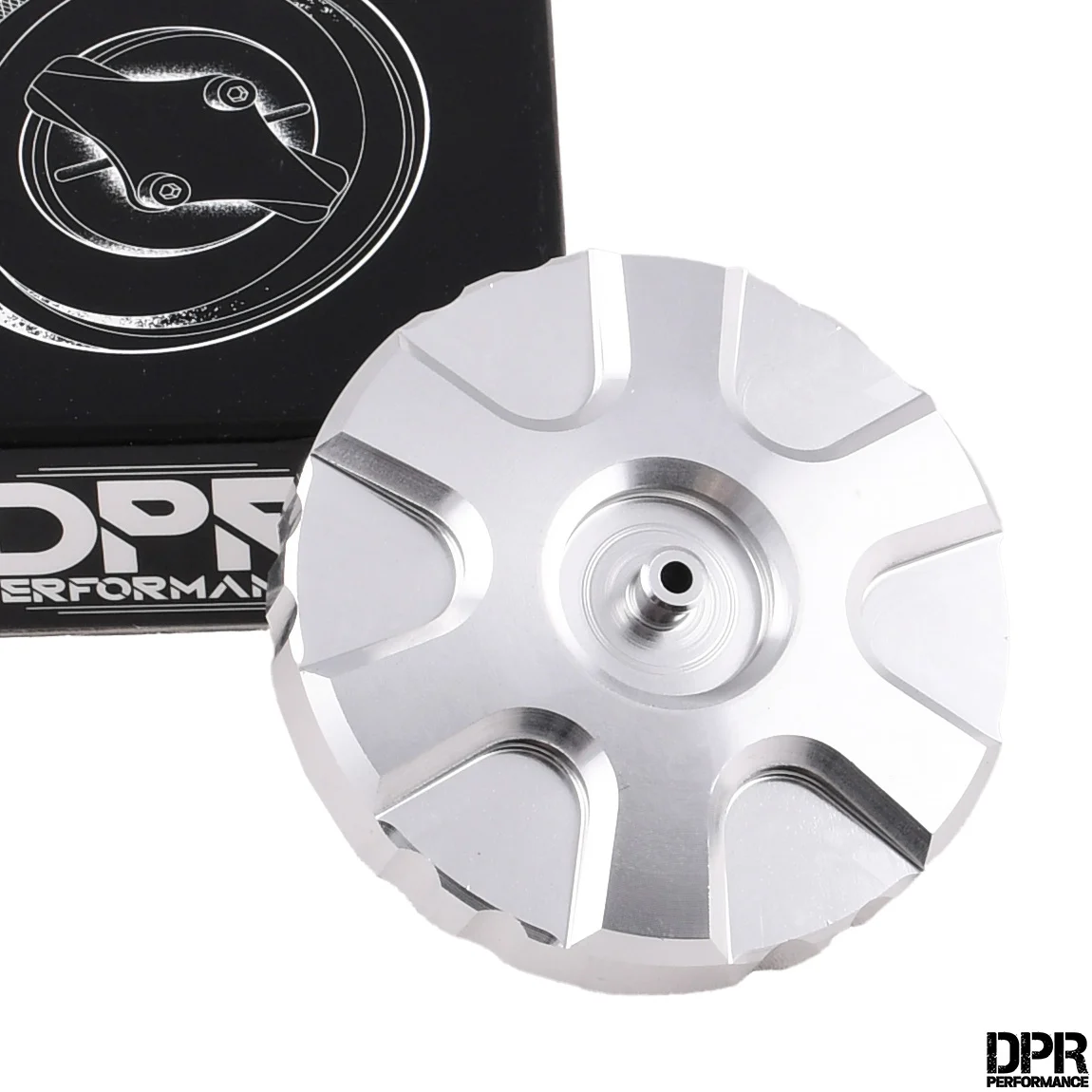 Korek zbiornika paliwa Simson aluminium CNC V7 srebrny DPR Performance — ujęcie 1