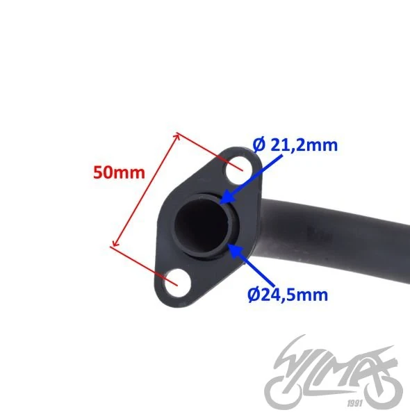 Tłumik z kolankiem do Longjia LJ125T-8M — ZLP8001B — ujęcie 2