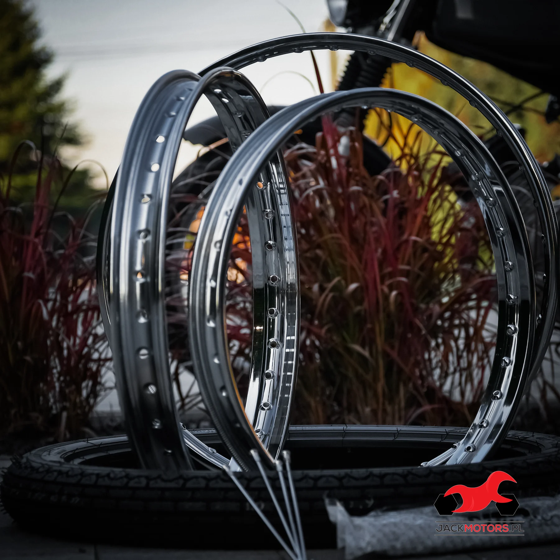 Obręcz koła Romet Komar 19" stalowa chrom zaplot ORG DPR Classic — ujęcie 5