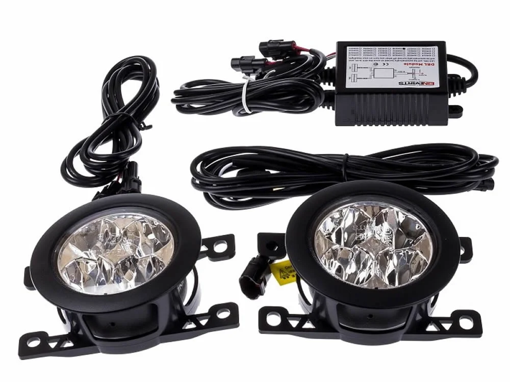 Lampy dzienne diodowe EinParts 12/24V 2x4W OKRĄGŁE MATOWE OSRAM LED — ujęcie 7
