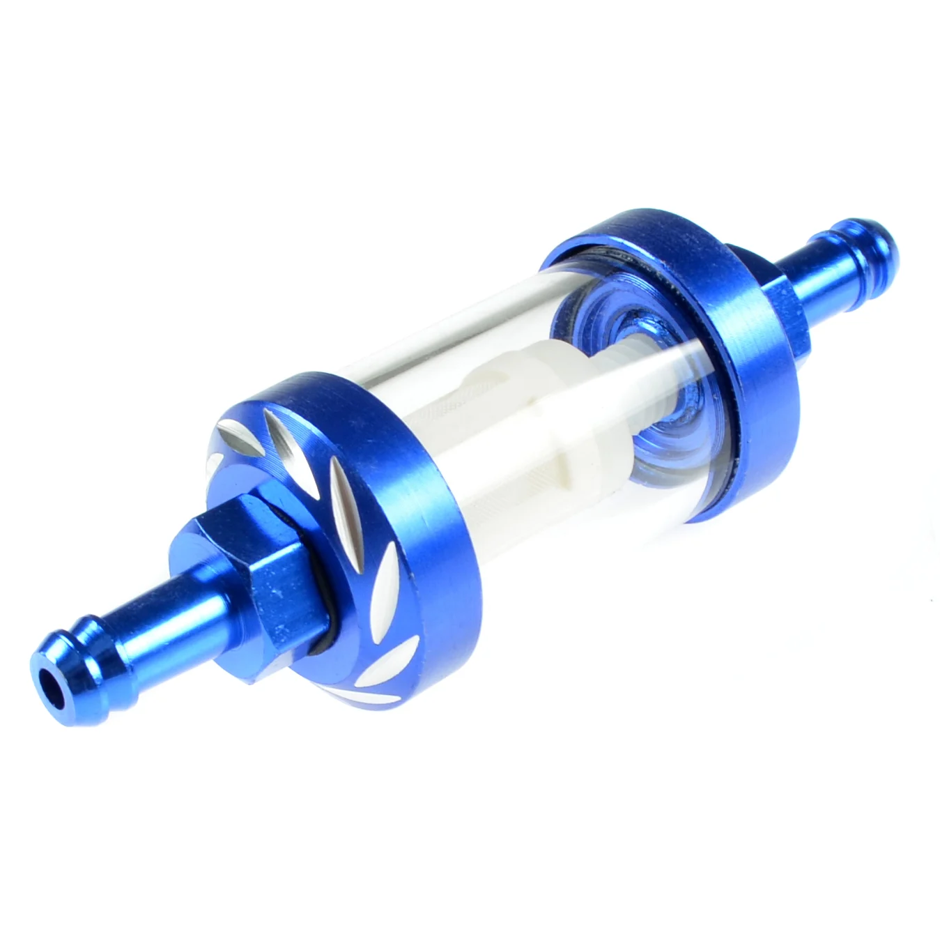 Filtr paliwa aluminium CNC niebieski Racing Force — ujęcie 1
