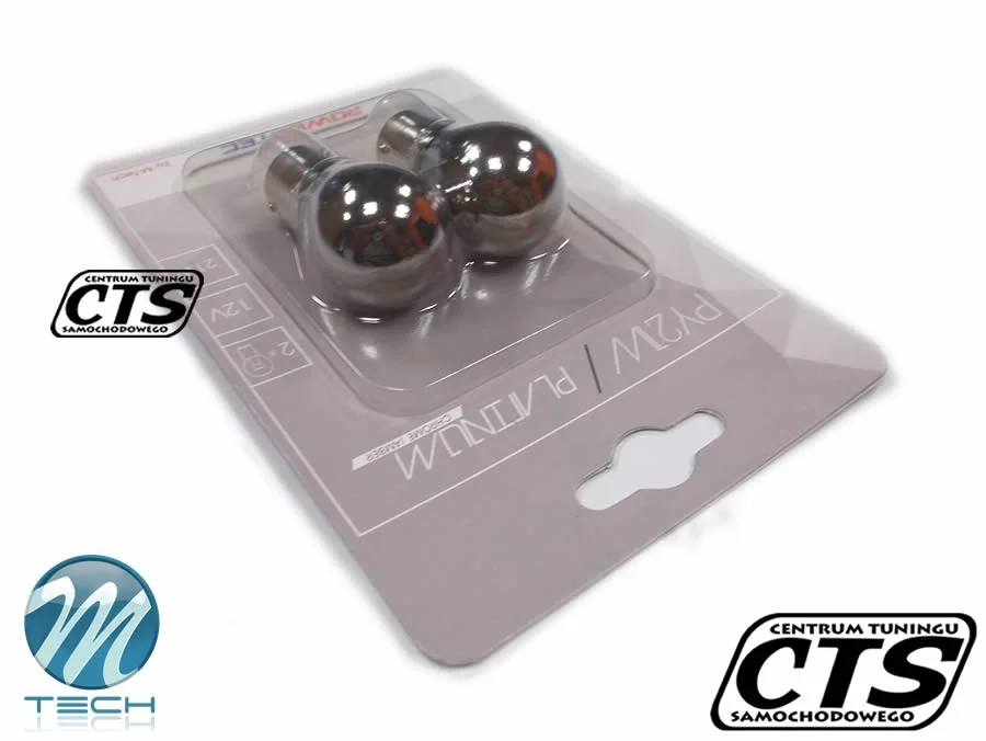 Żarówka BAU15s 12V 21W PowerTec CHROME / AMBER (2szt.) — ujęcie 2