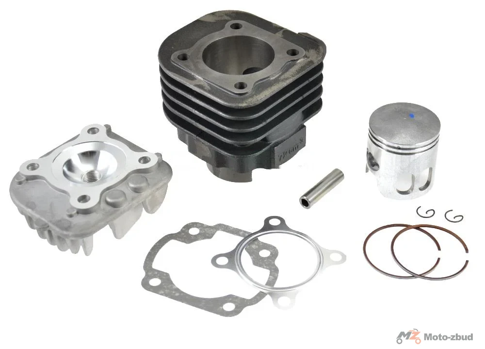 Cylinder z głowicą 2T 70 cm³ 47,00 × 10 mm pochodne Minarelli Yamaha Jog AC — ujęcie 2