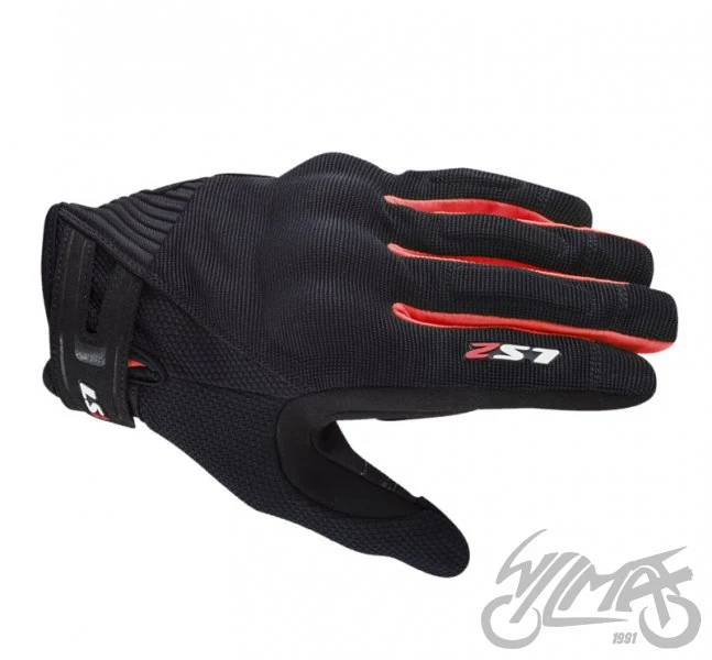 Rękawice motocyklowe LS2 Dart II męskie Black Red — S — ujęcie 1