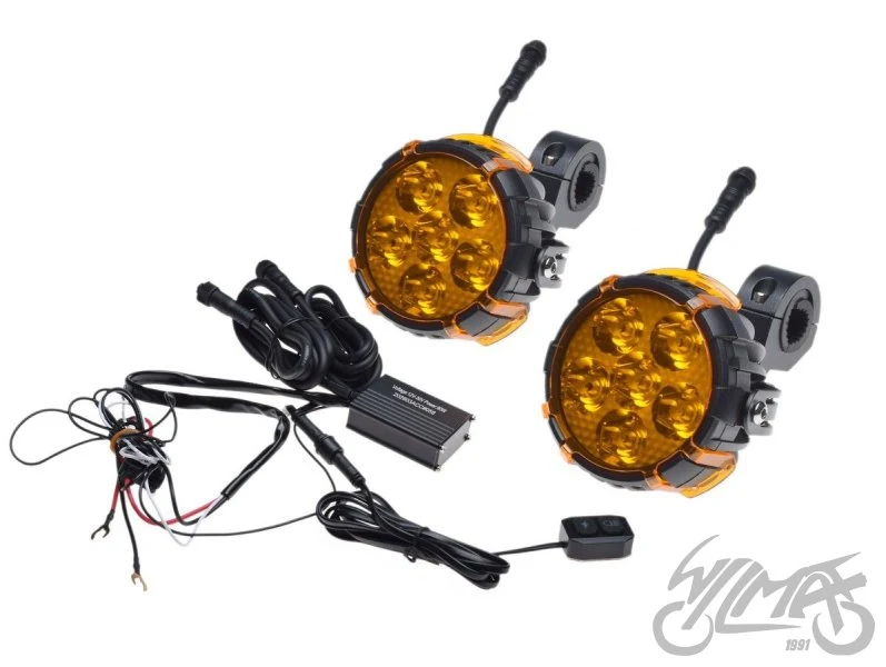 Zestaw okrągłych lamp przeciwmgielnych LED — AW2472 — ujęcie 1