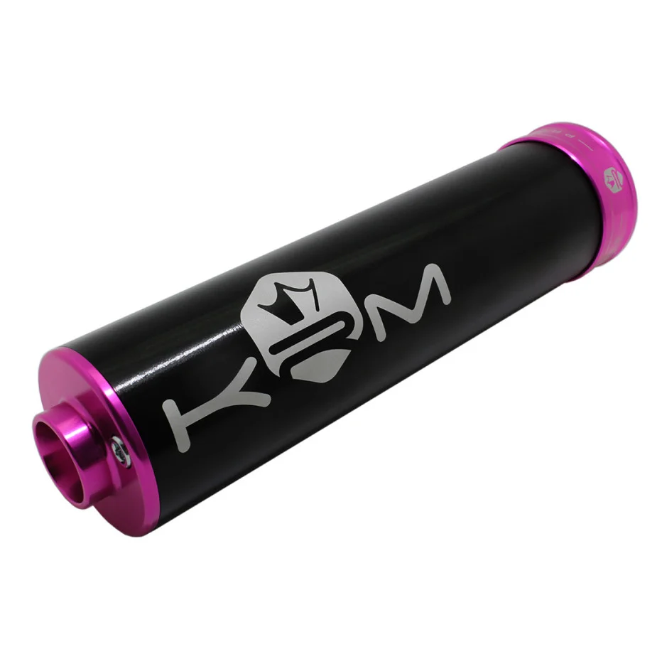 Końcówka wydechu KRM Pro Ride aluminium czarno różowa 70-90 cm³ — ujęcie 1