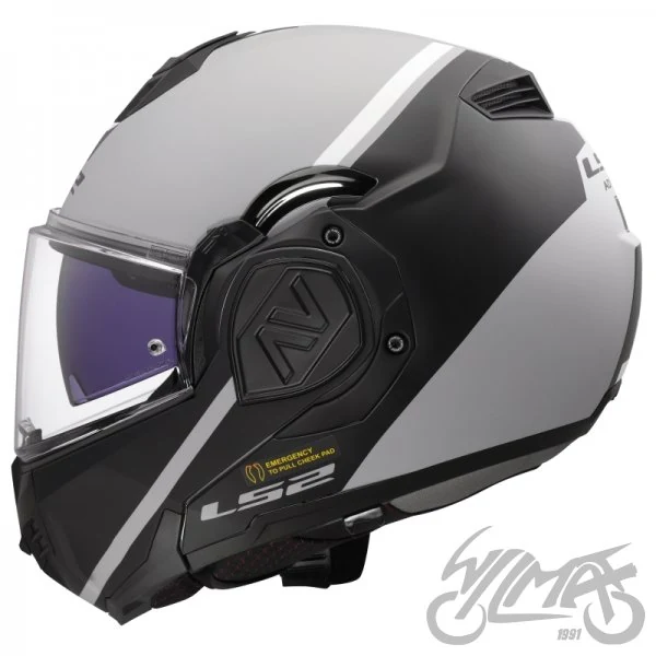 Kask szczękowy LS2 FF906 Advant Swipe Grey Black — S — ujęcie 1