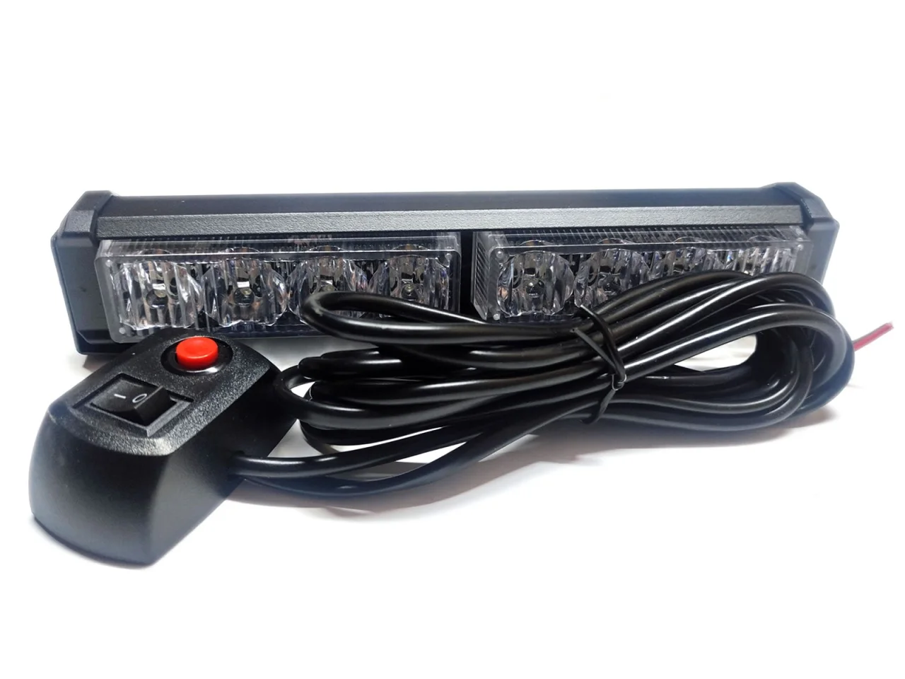 Światła stroboskopowe / stroboskopy ostrzegawcze 8 LED 12/24V 32W czerwono-nienieskie — ujęcie 2