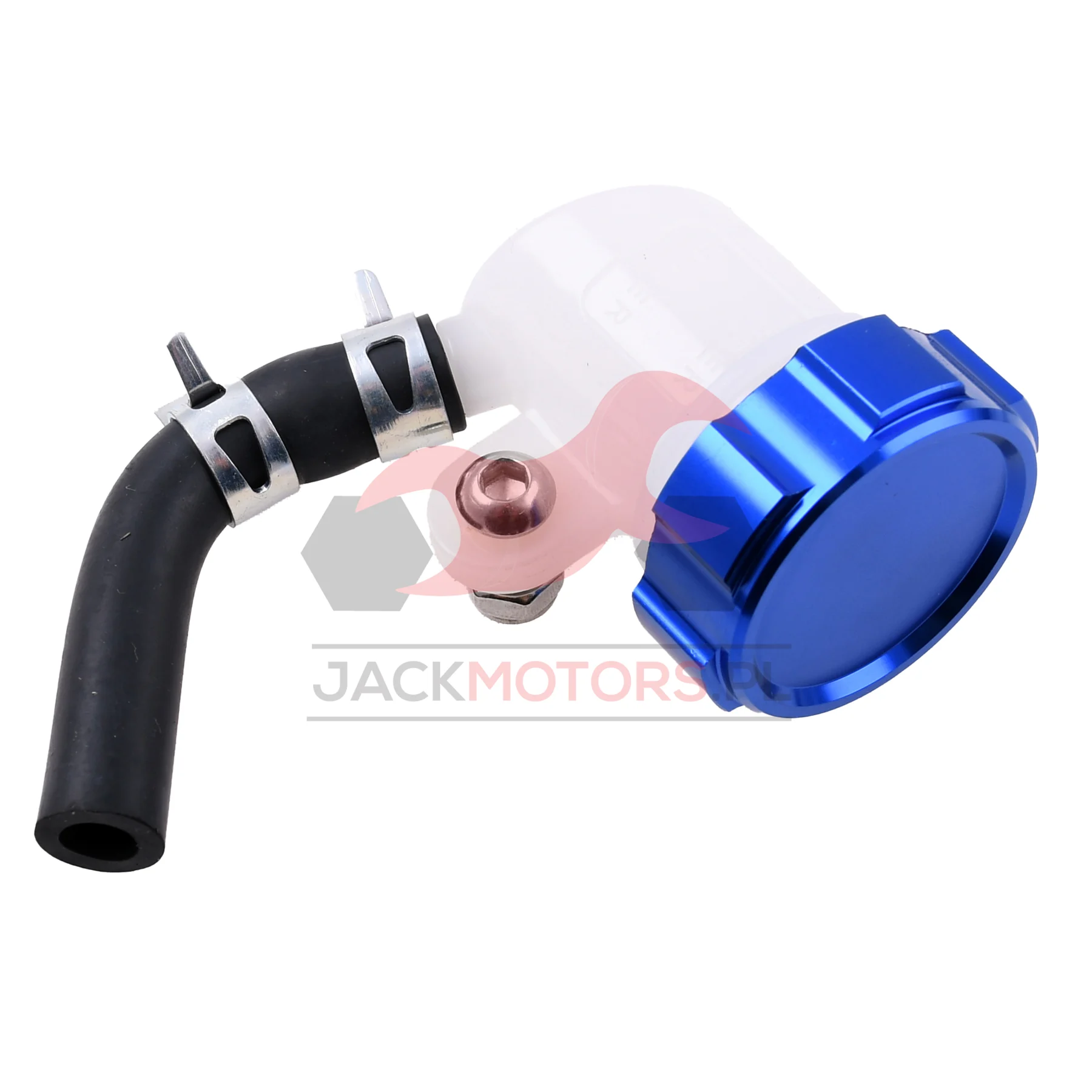 Zbiorniczek płynu hamulcowego VOCA racing aluminium CNC niebieski — ujęcie 2