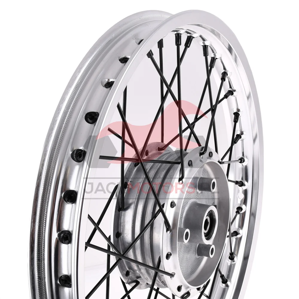 Koło jezdne Simson 1,4 × 16 S50/51/70 aluminium DPR Classic czarne szprychy — ujęcie 4
