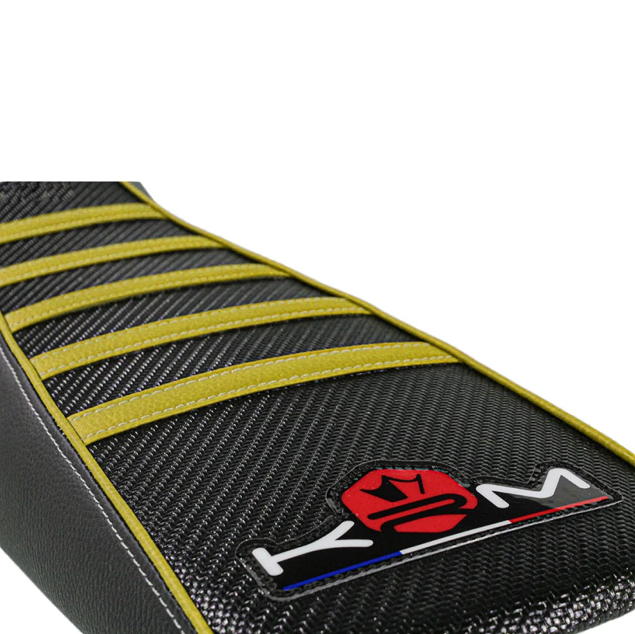 Pokrowiec siedzenia KRM Pro Ride czarno żółty Derbi DRD x-treme / DRD racing — ujęcie 2