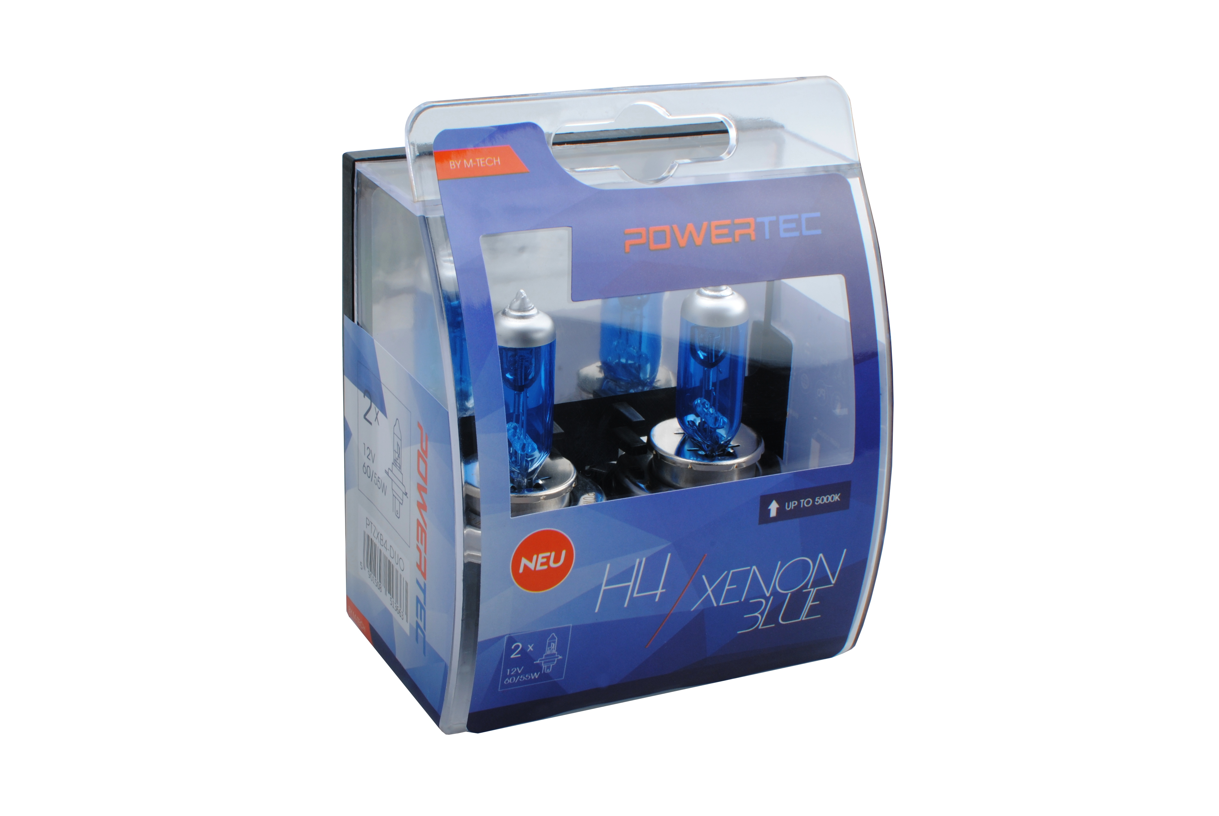 Żarówka halogenowa H4 12 V 55 W xenon Blue M-Tech PTZXB4-DUO — ujęcie 4