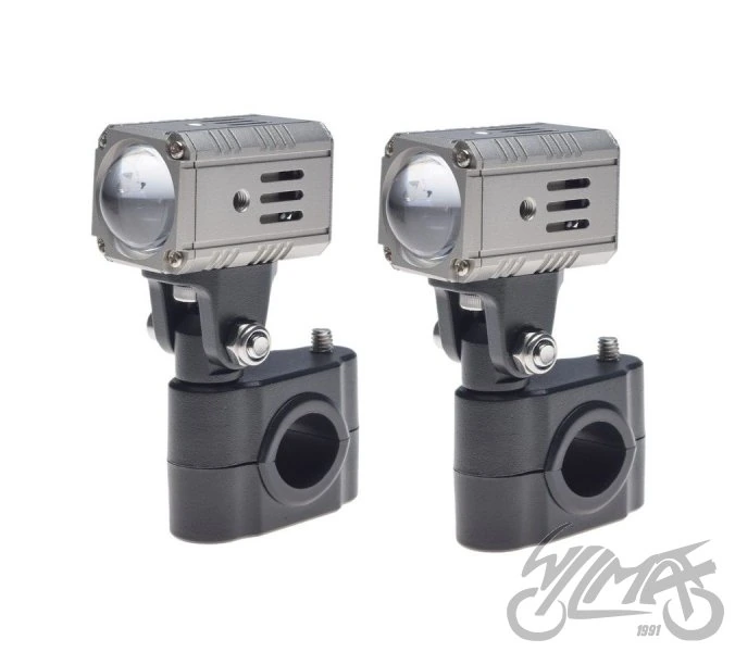 Zestaw biało-żółtych lamp przeciwmgielnych LED z bezprzewodowym włącznikiem — AW2495C — ujęcie 1