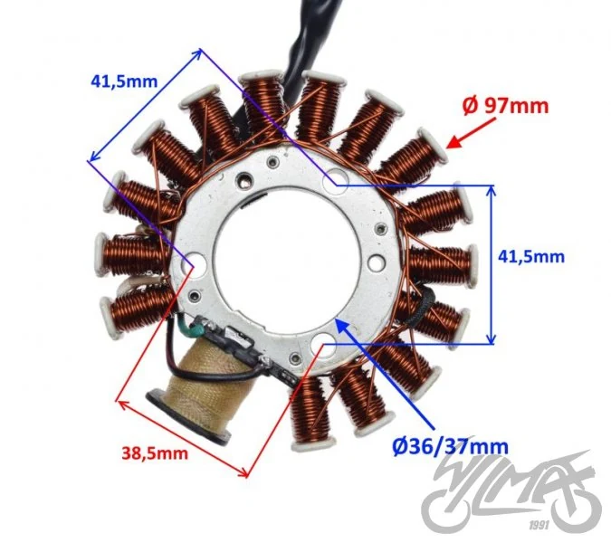 Stator 16 cewek do Yamaha Majesty 125 — ujęcie 2