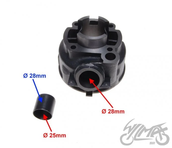 Cylinder do Aprilia AM6 AM345-50 Minarelli 50 woda — ujęcie 3