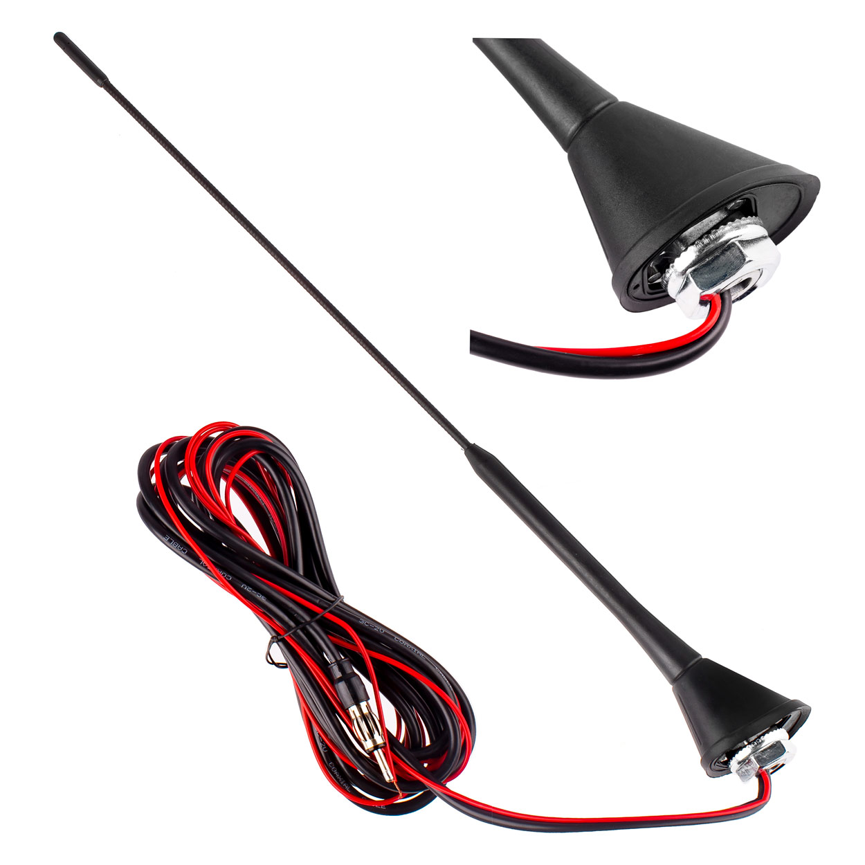 Antena samochodowa 40 cm ze wzmacniaczem ANT08