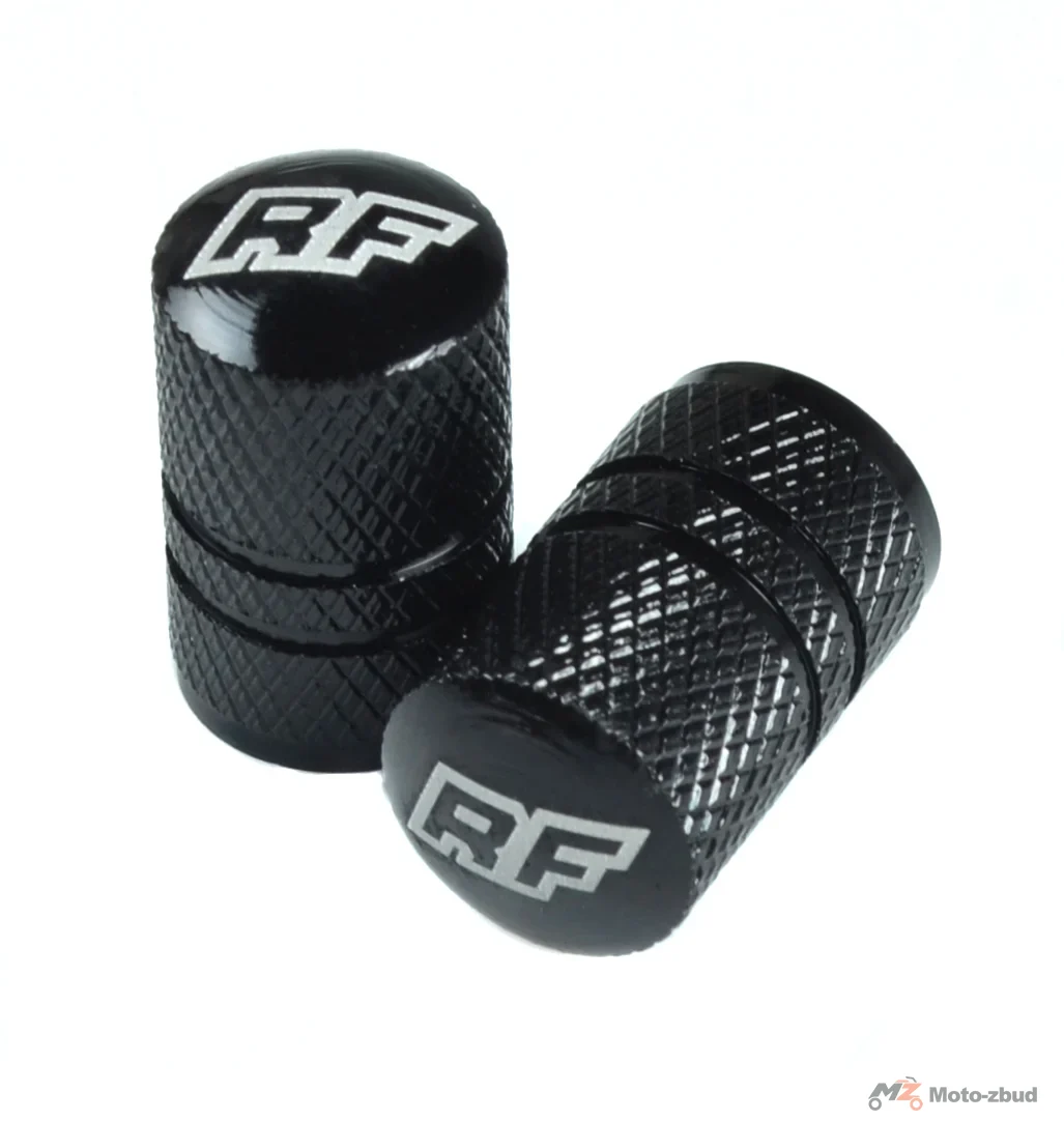 Nakrętka wentyla Racing Force TP4 aluminium czarna 2szt