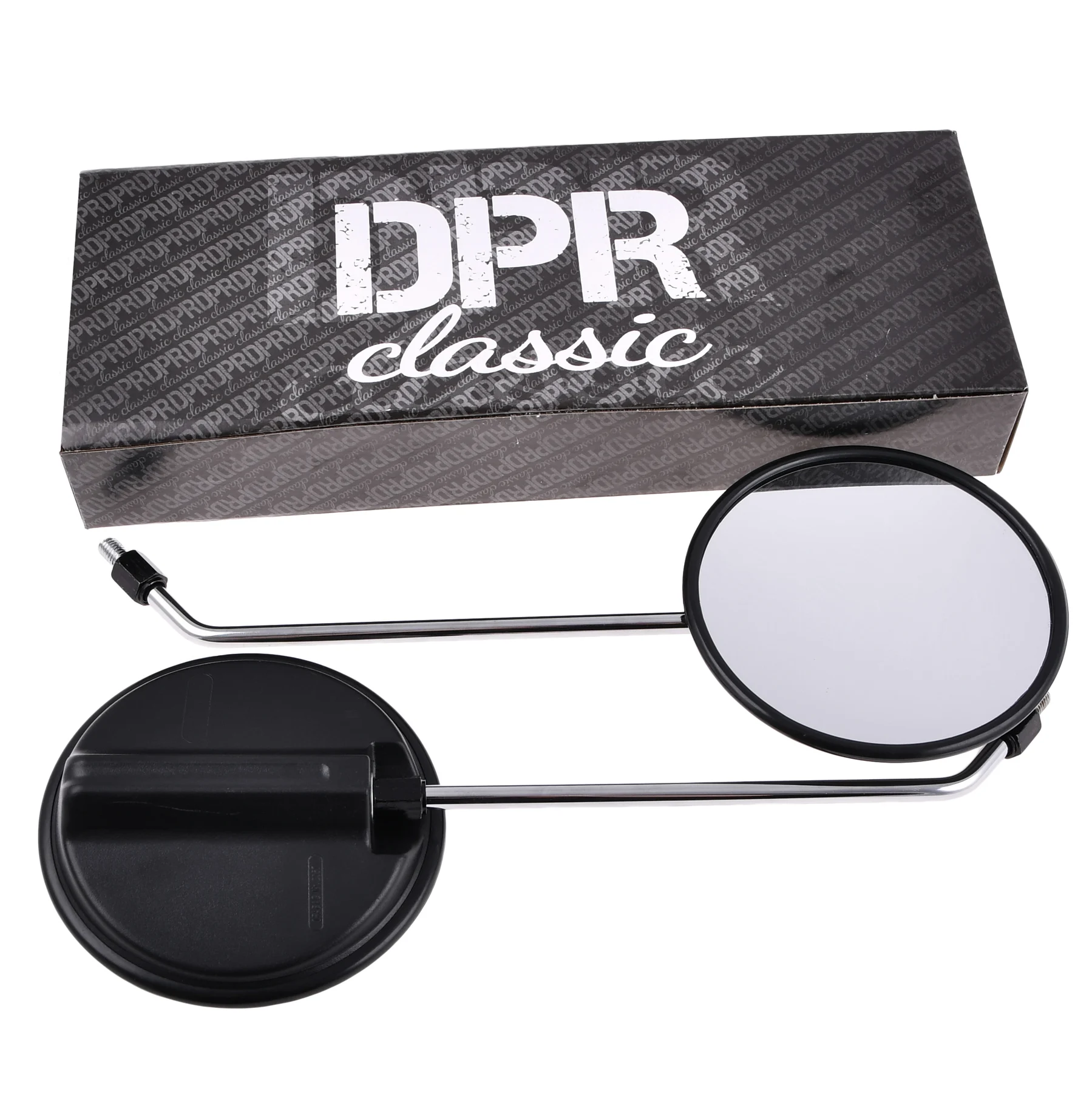 Lusterko M8 okrągłe wzór DDR l+p chrom DPR Classic — ujęcie 3
