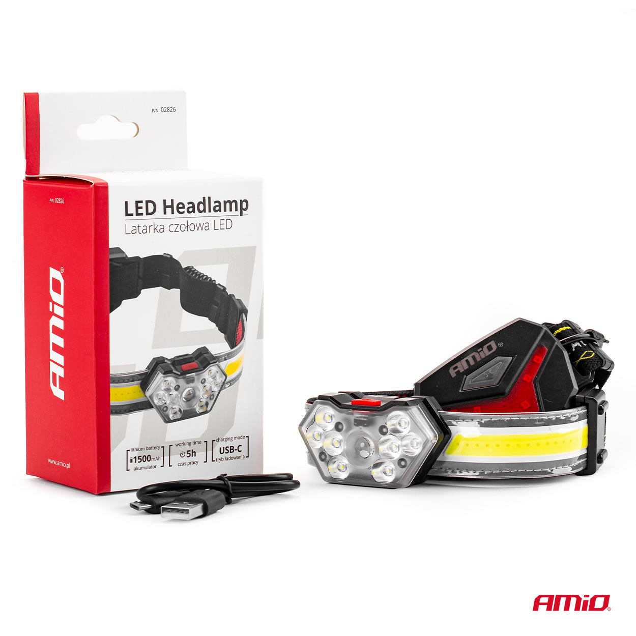 Latarka lampa czołowa LED LH04 — ujęcie 12