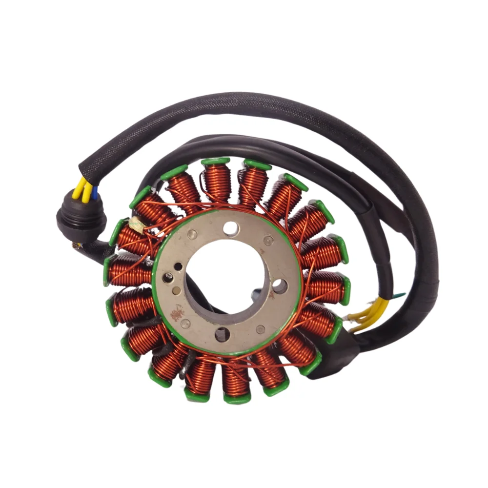 Junak ADV125 iskrownik (alternator) kpl. (18 cewek) (kostka 3 piny + 2 przewody) — ujęcie 3