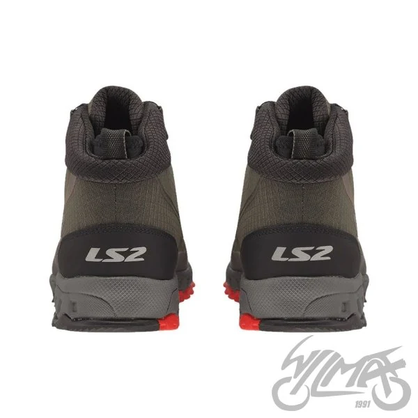 Buty motocyklowe LS2 Trekker WP — zielone, rozmiar 45 — ujęcie 2