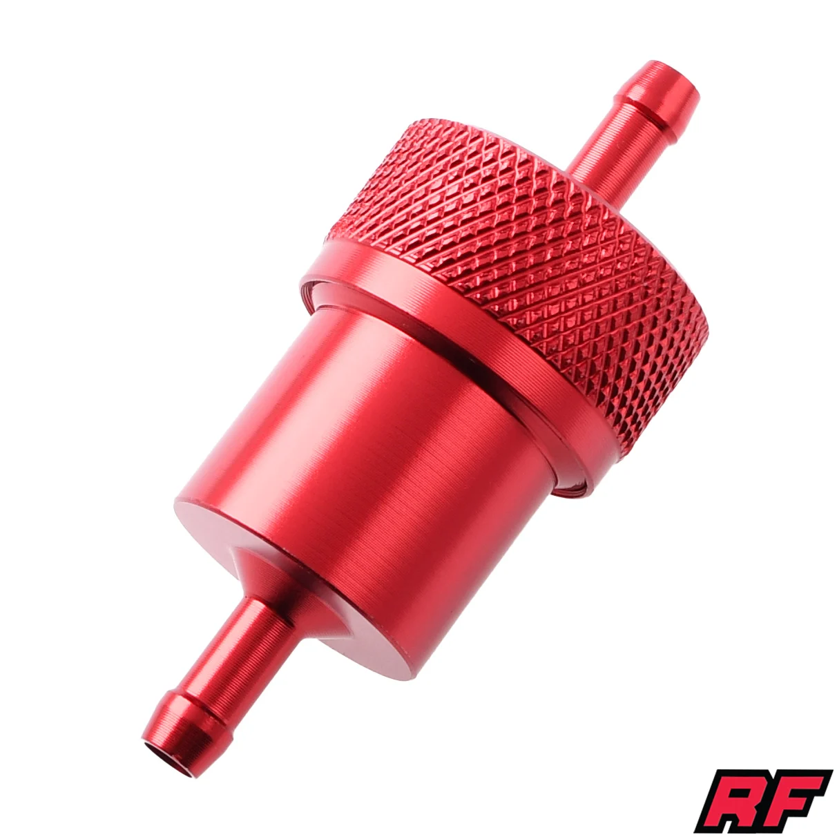 Filtr paliwa aluminium CNC czerwony V4 Racing Force — ujęcie 1