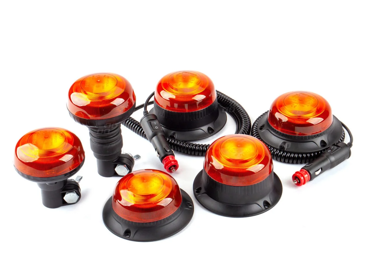 Lampa ostrzegawcza R65 R10 18LED 12/24V IP56 na śruby — ujęcie 2