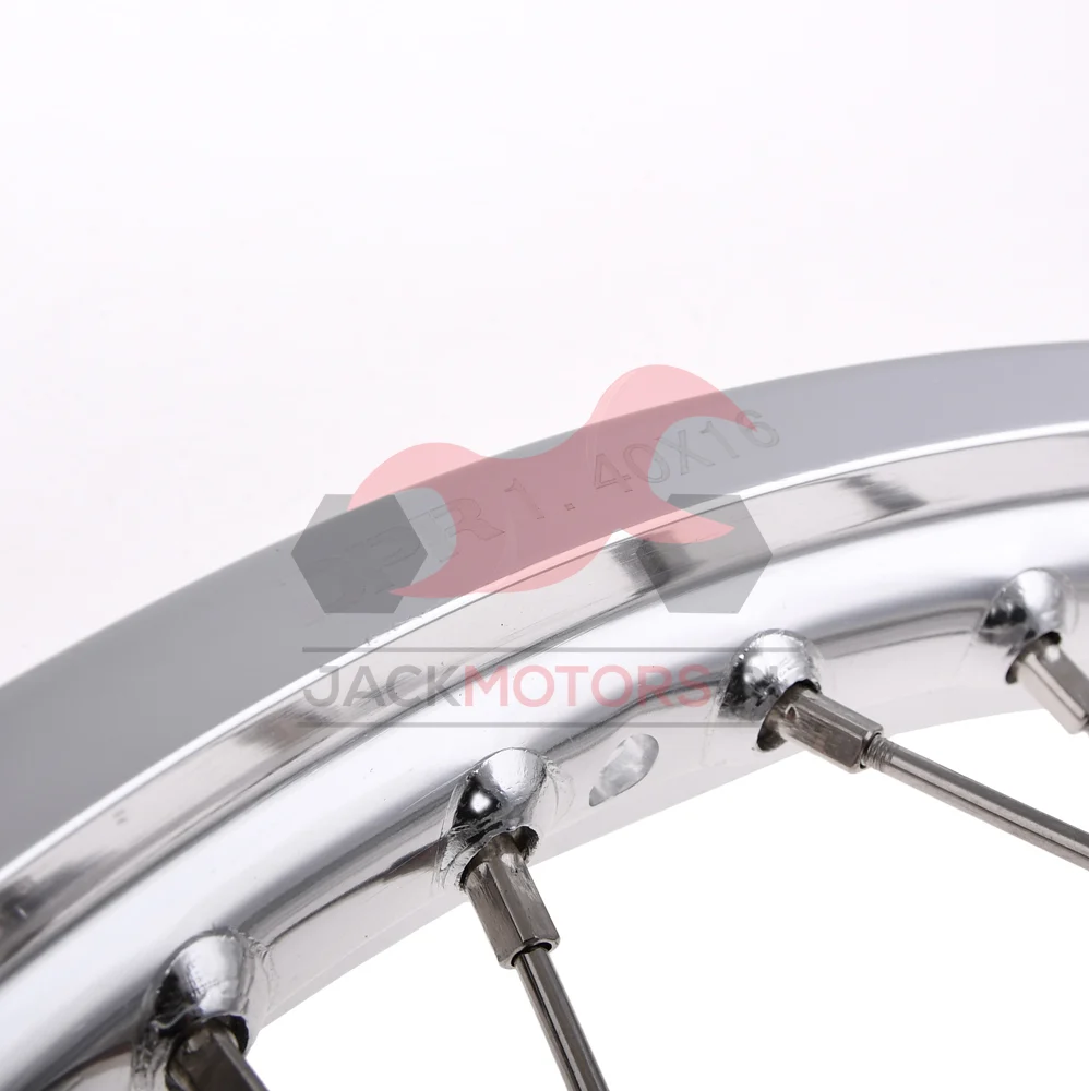 Koło jezdne Simson S51 1,40 × 16 aluminium DPR Classic szprychy chrom — ujęcie 4