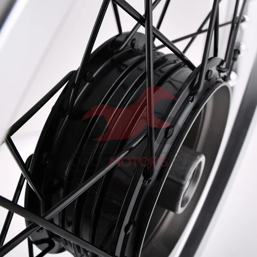 Koło jezdne Simson 2,50 × 16 S50/51/70 aluminium DPR Classic czarna piasta + szprychy — ujęcie 4