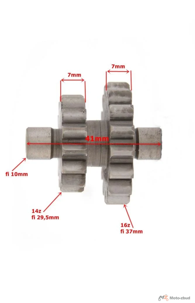 Zębatka rozrusznika 150 cm³ Quad ATV 4T Shineray XY150 14/16Z — ujęcie 2