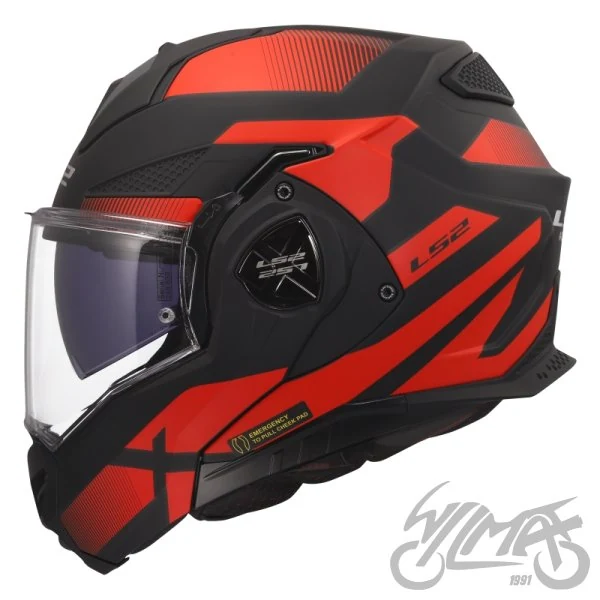 Kask szczękowy LS2 FF901 Advant X Nova Black Red — XXL — ujęcie 2