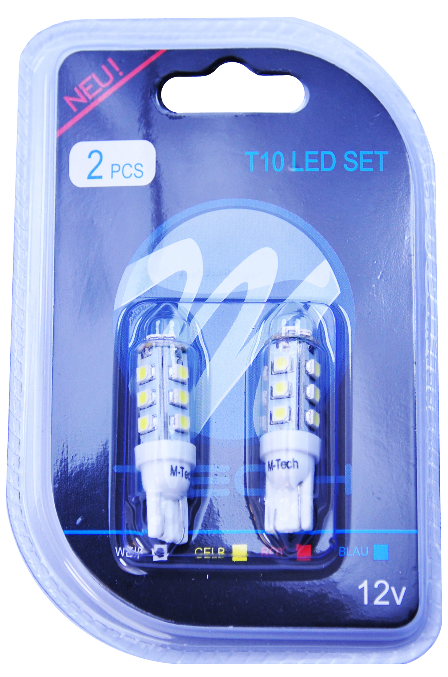 Żarówka LED W5W 1W12V 16SMD3528, 2 szt. M-Tech LB077W — ujęcie 2