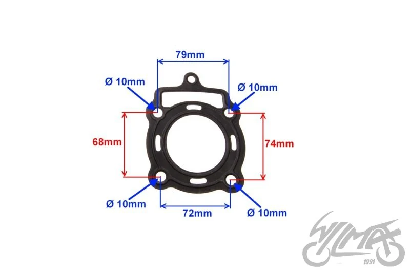 Uszczelka cylinder — komplet 150 ccm Loncin 4T woda — ujęcie 2