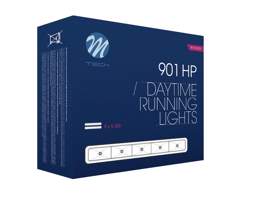 Światła do jazdy dziennej LED DRL 901HP M-Tech LD901 — ujęcie 6