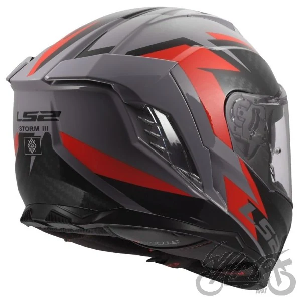 Kask LS2 FF818 Storm III Dynamo Grey Red — rozmiar S — ujęcie 5