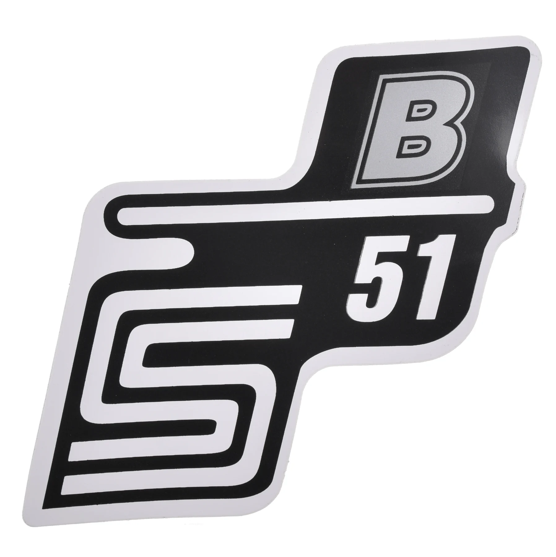 Naklejka Simson pokrywy S51B srebrna WGR — ujęcie 1