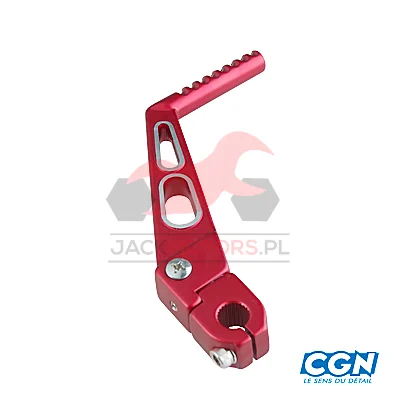 Dźwignia startera Tun'R aluminium CNC czerwona Derbi D50B0 / EBS050 — ujęcie 1