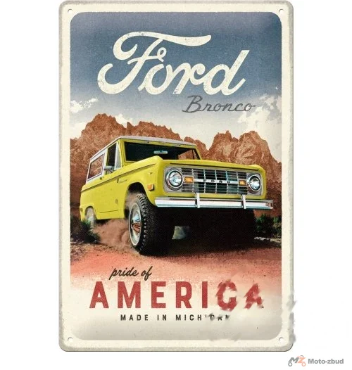 Tablica plakat 20 × 30 Ford bronco america 22367