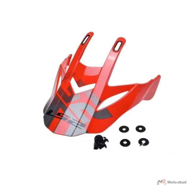 Daszek kasku MX436 evo evolve red white