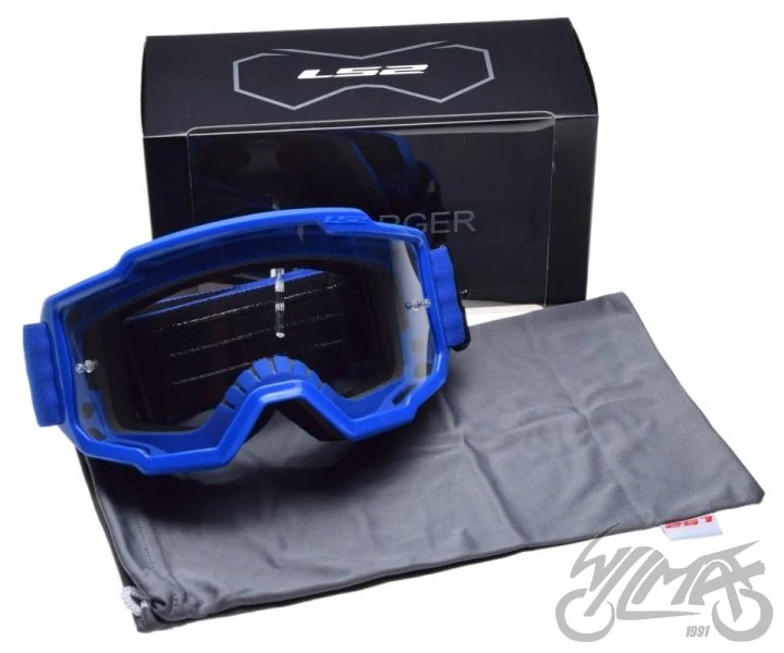 Gogle LS2 Charger niebieskie clear visor