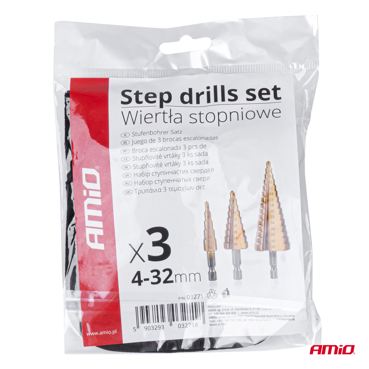 Wiertła stożkowe stopniowe do metalu zestaw — ujęcie 5