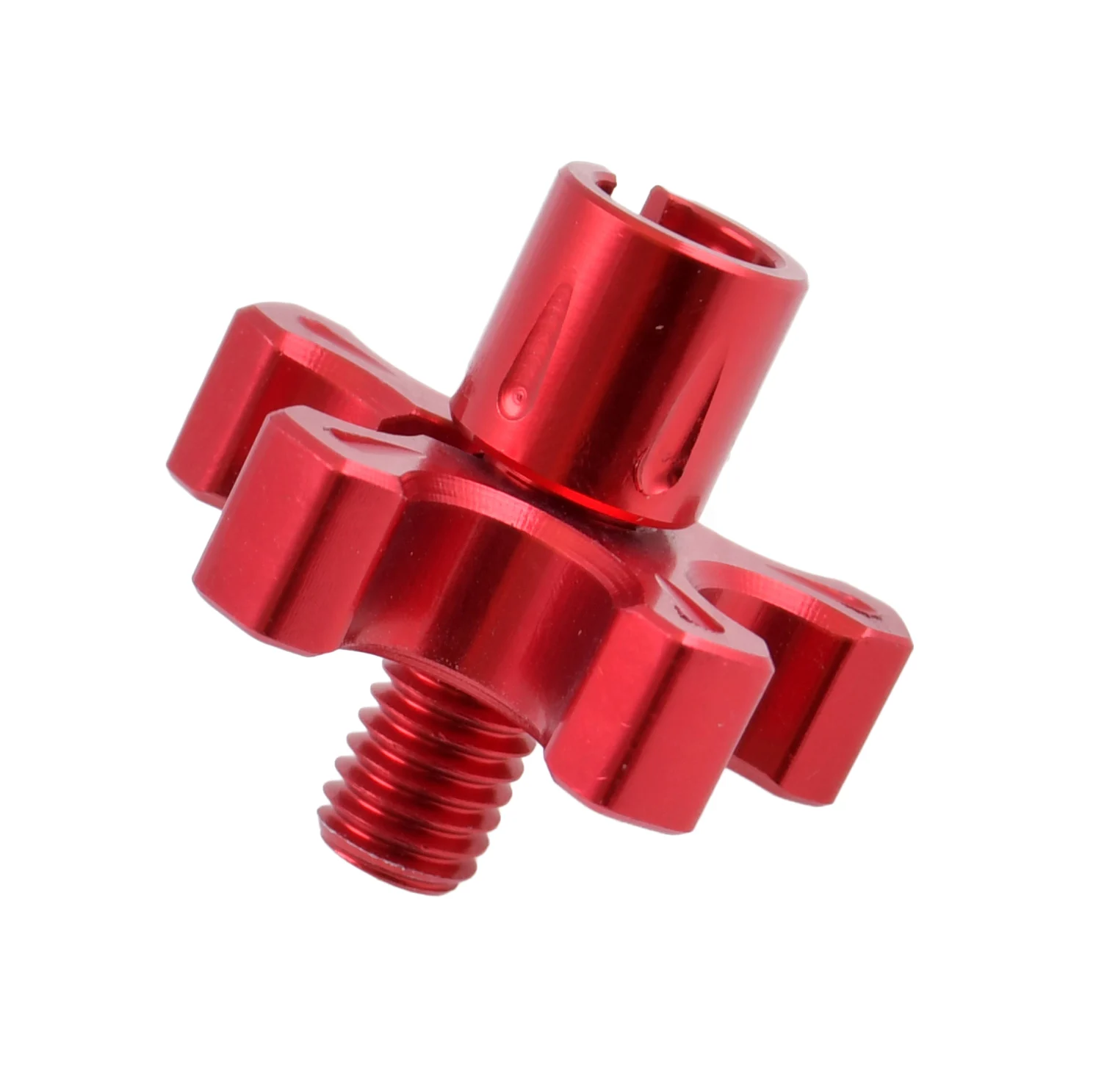 Napinacz linki M8 20 mm aluminium CNC czerwony V2 Racing Force — ujęcie 2