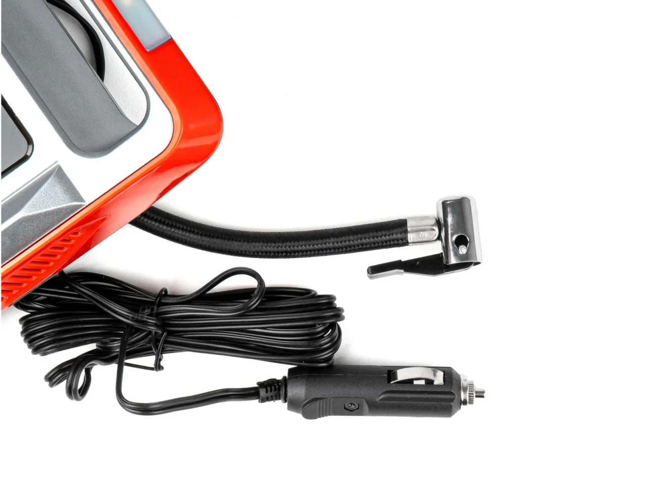 Kompresor samochodowy cyfrowy pompka 12V LED LCD — ujęcie 9