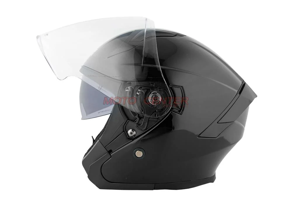 Kask motocyklowy otwarty z blendą BLEXX YA-620 czarny połysk M ECER22.06 — ujęcie 2