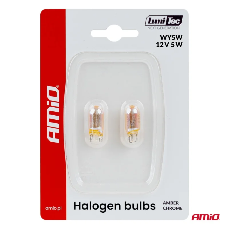 Żarówki halogenowe WY5W 12V5W LumiTec pomarańczowe chrom 2szt. — ujęcie 5