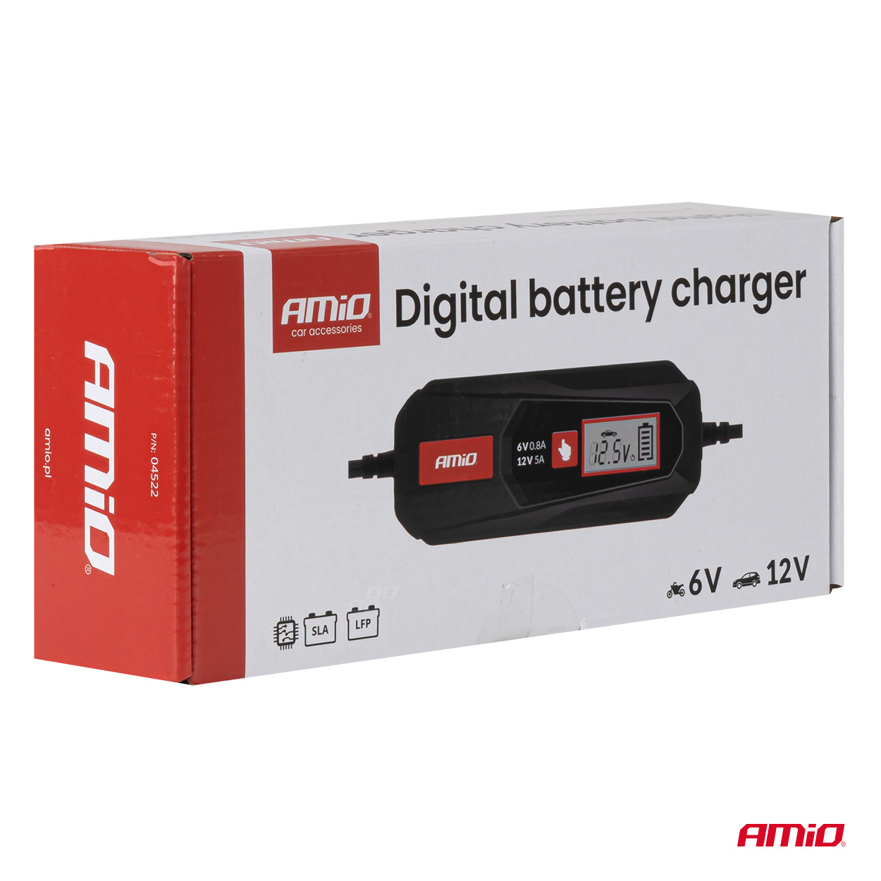 Prostownik cyfrowy LEAD ACID STD GEL AGM LFP MAX 5A 6 V 12 V — ujęcie 7