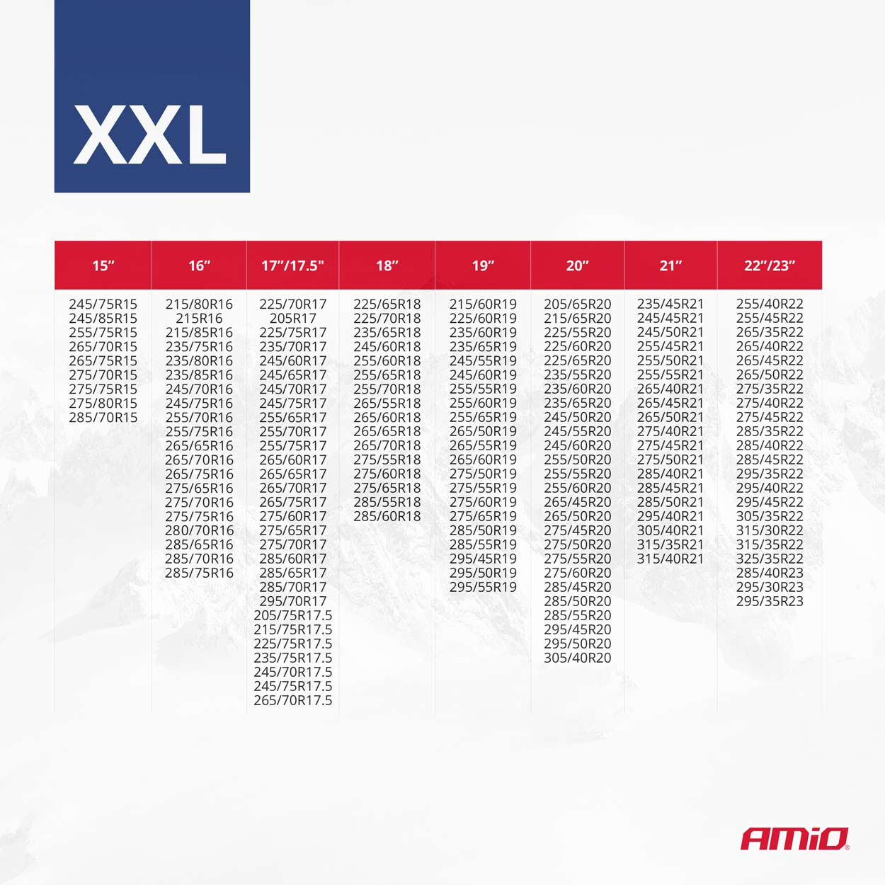 Łańcuchy śniegowe tekstylne rozmiar XXL EN16662-1 Önorm V5121 2 szt. — ujęcie 13